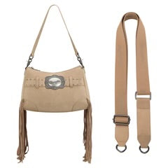 Wrangler Fringe Buckle Hobo Bag/Crossbody Bag Tan WG241-2022TN