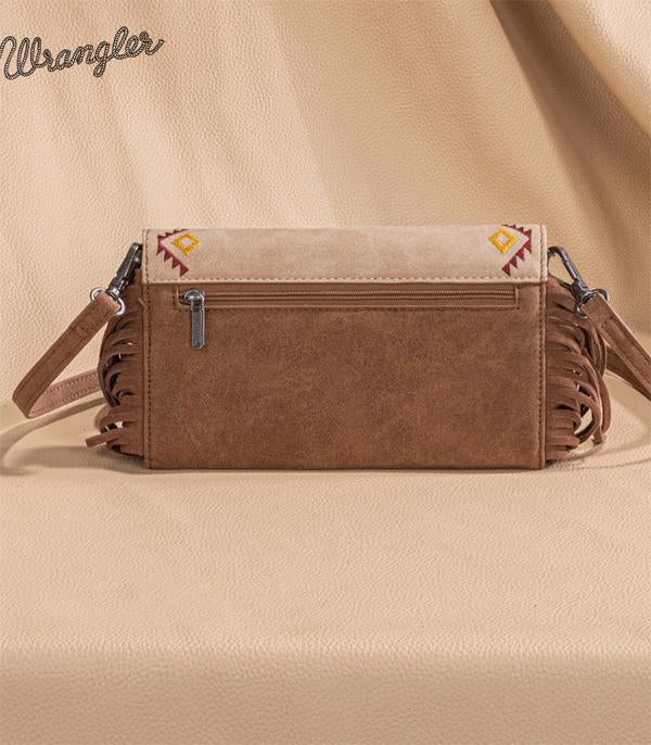 Wrangler Aztec Embroidered Brown Crossbody WG233-W018BG