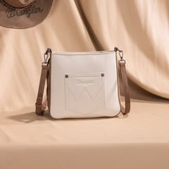 Wrangler Aztec Embroidered Fringe Crossbody Beige WG233-8360BG
