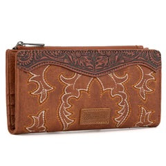 Wrangler Embroidered Bi-Fold Wallet  Brown WG145-212BR