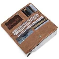 Wrangler Embroidered Bi-Fold Wallet Khaki WG145-212KH