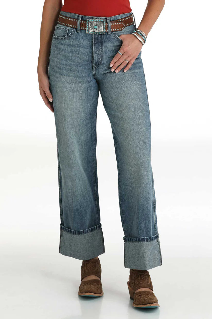 Cruel Women's Denim Quinn High Rise Tapered Leg Jeans CB76154001