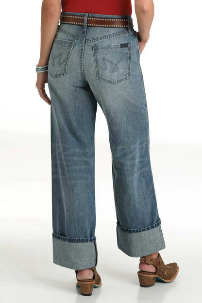 Cruel Women's Denim Quinn High Rise Tapered Leg Jeans CB76154001