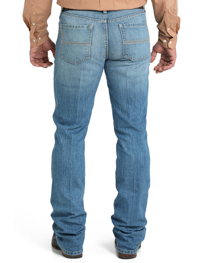 Cinch Men's Ian Mid Rise Slim Fit Boot Cut Jeans Light Wash MB31836001