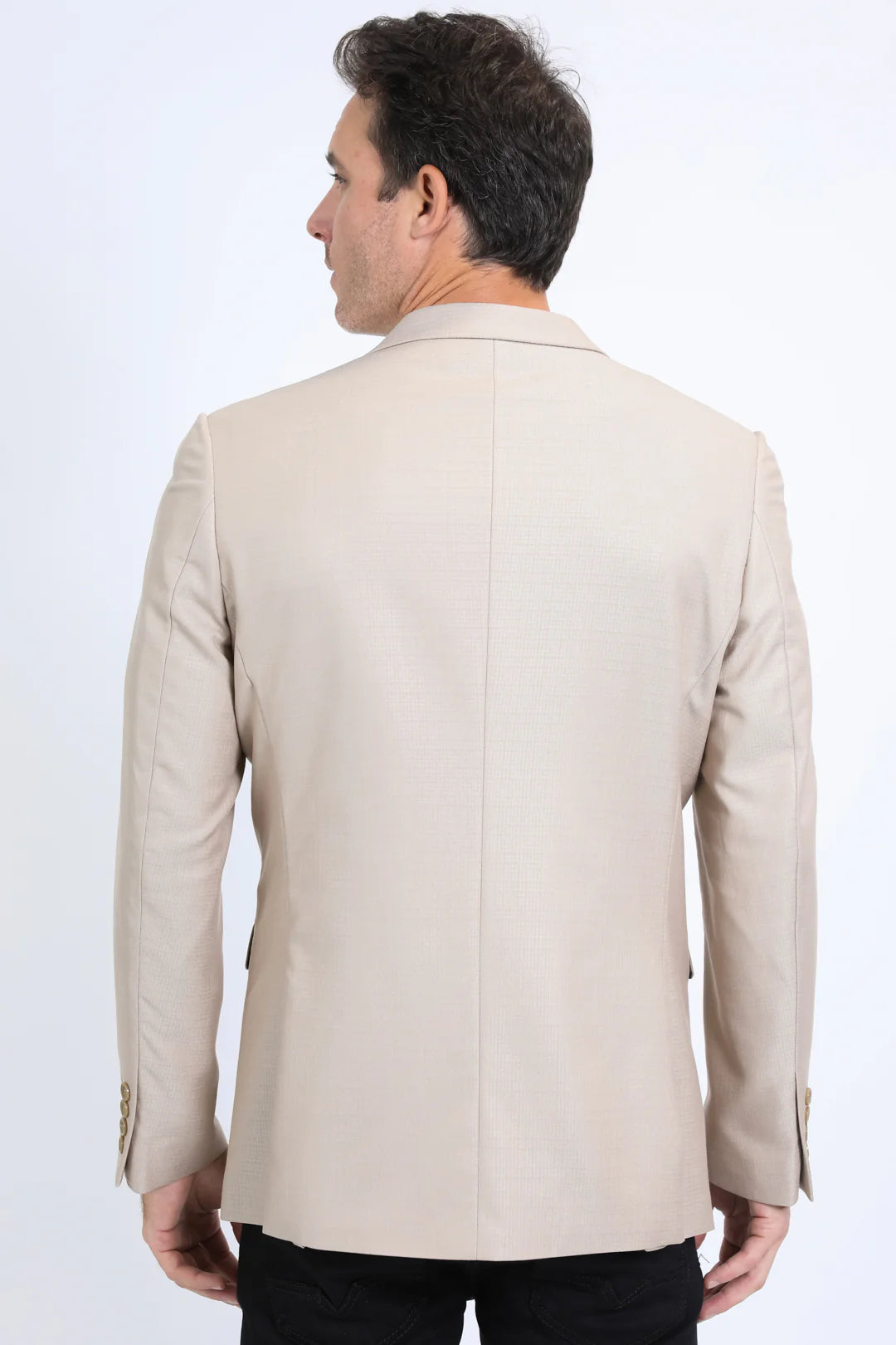 Platini Men’s Modern Fit Stretch Date Night Khaki Blazer BLZ10532