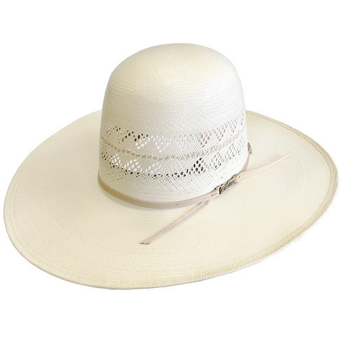 American Hat Straw Double Triangle Vent Weave Ivory 6800 S-TD 2CCHAM