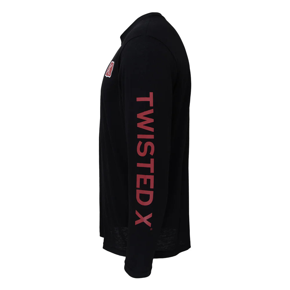 Twisted X Black Long Sleeve Shirt LSSHIRT001