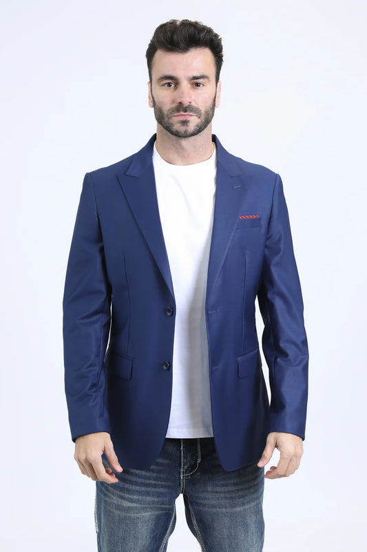 Platini Men’s Modern Fit Navy Blazer BLZ10807