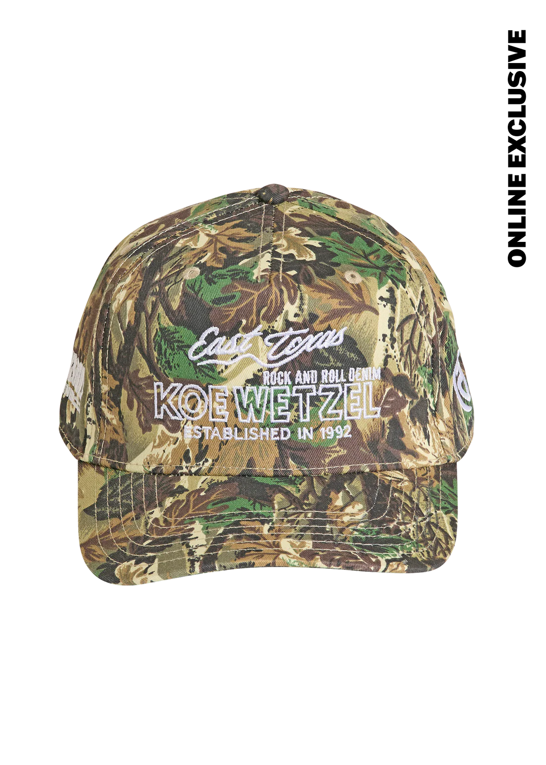 Rock&Roll Koe Wetzel East Texas Camo Cap OS BU40X08749