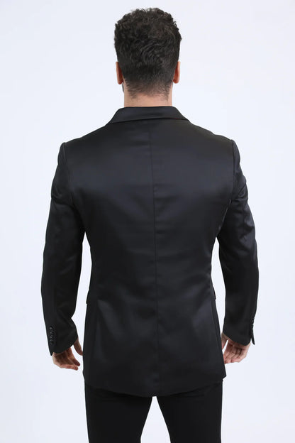 Platini Men’s Modern Fit Black Blazer BLZ10803