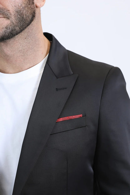 Platini Men’s Modern Fit Black Blazer BLZ10803