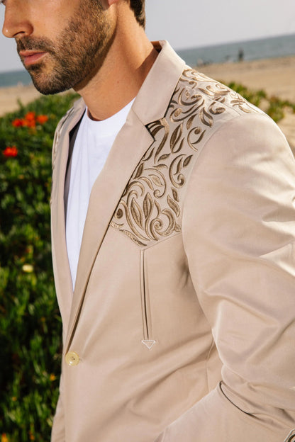 Platini Men’s Embroidery Fashion Blazer EBZ10139