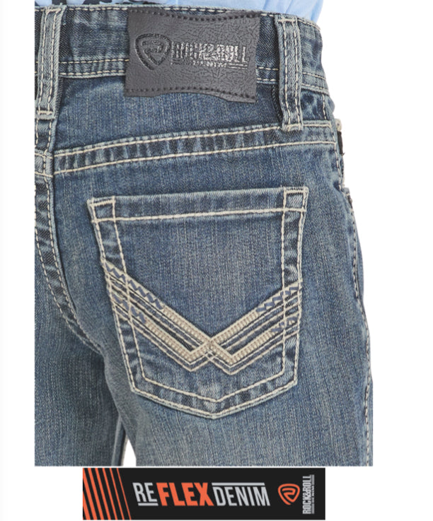 Rock&Roll Boys Step Stitch Embroidery  Bootcut Revolver BB1RD08621