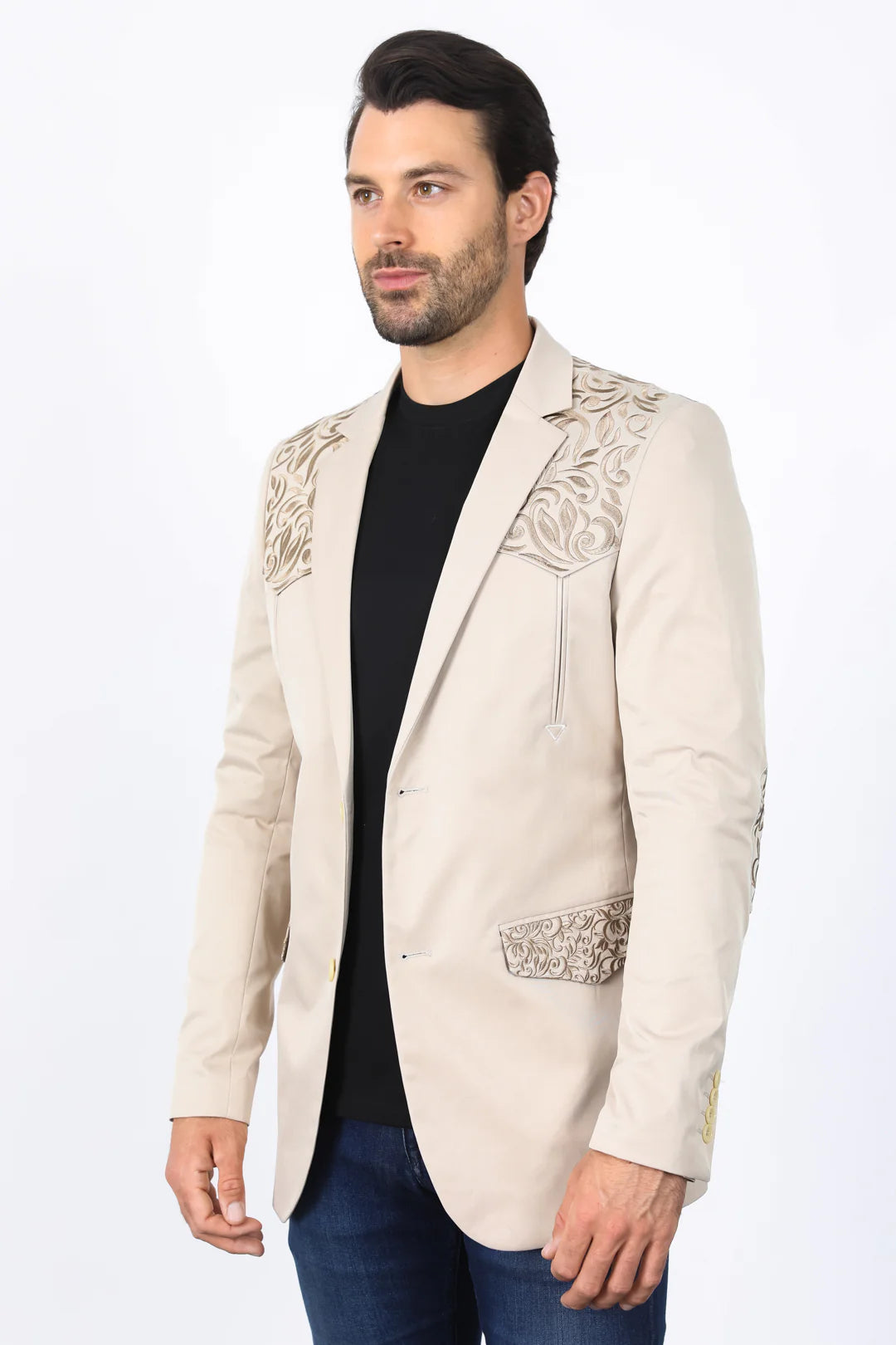 Platini Men’s Embroidery Fashion Blazer EBZ10139