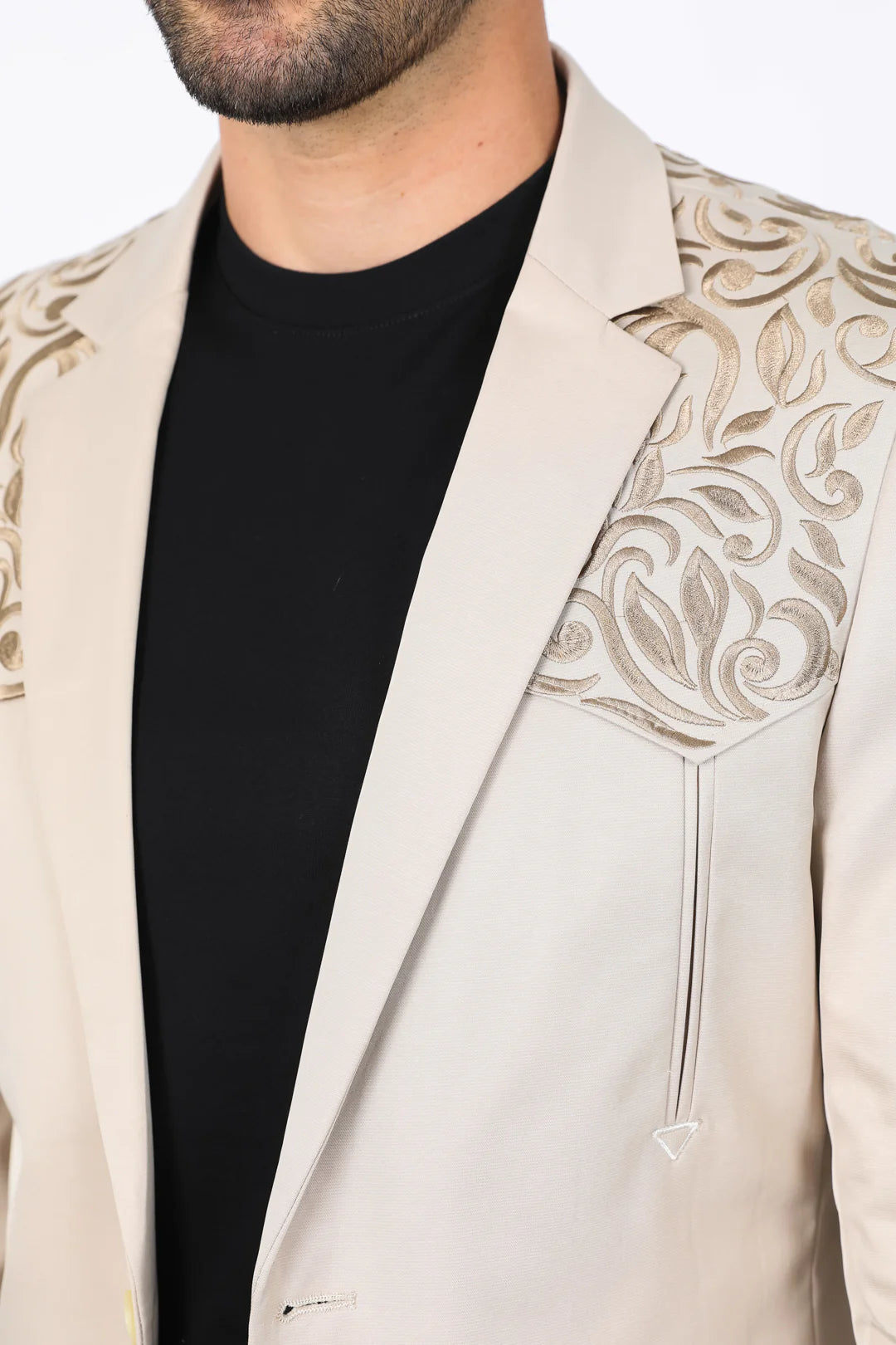 Platini Men’s Embroidery Fashion Blazer EBZ10139