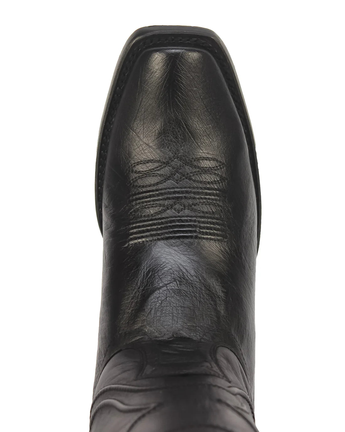 King Exotic Men’s Cutter Toe Smooth Ostrich Black Boots 749705