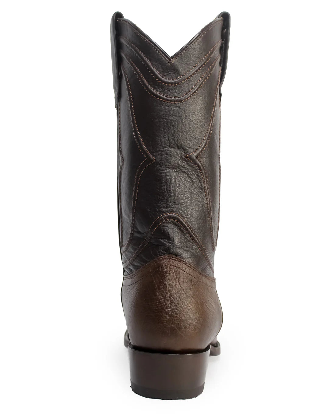 King Exotic Men’s Cutter Toe Smooth Ostrich Brown Boots 749707