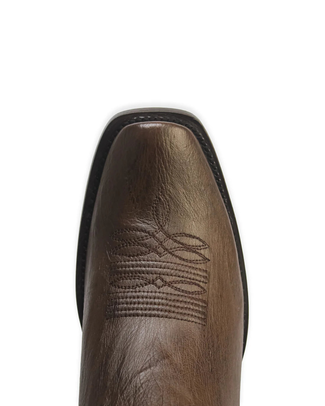King Exotic Men’s Cutter Toe Smooth Ostrich Brown Boots 749707