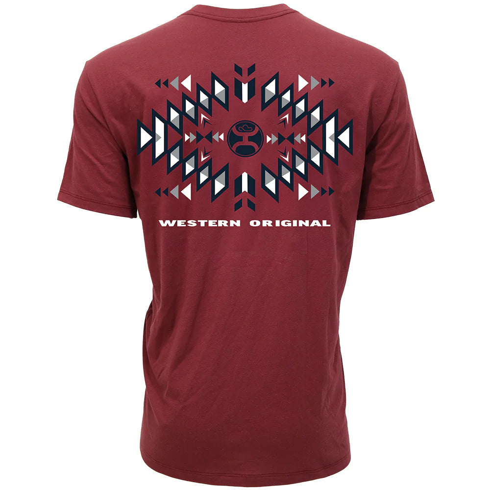 Hooey El Dorado Burgundy Men’s T-Shirt HT1887BU