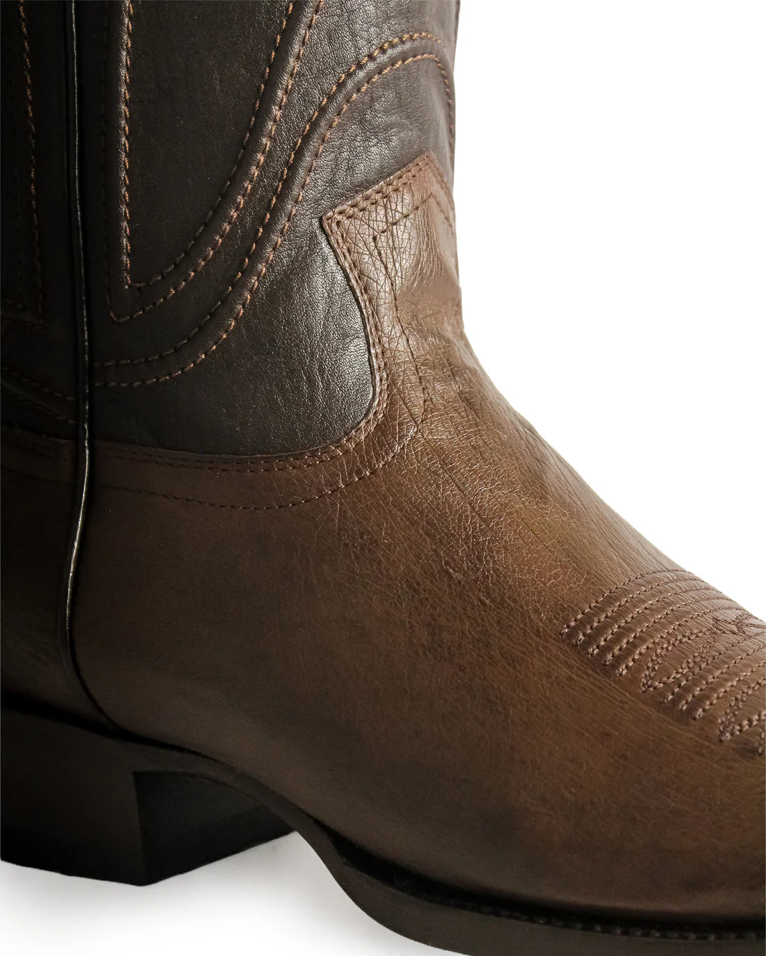 King Exotic Men’s Cutter Toe Smooth Ostrich Brown Boots 749707