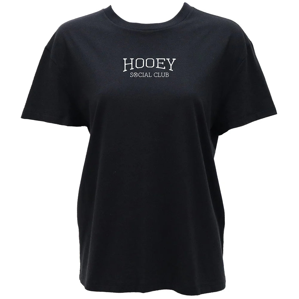 Hooey Ladies Social Club Black W/Grey Cactus T-Shirt HT1776BK
