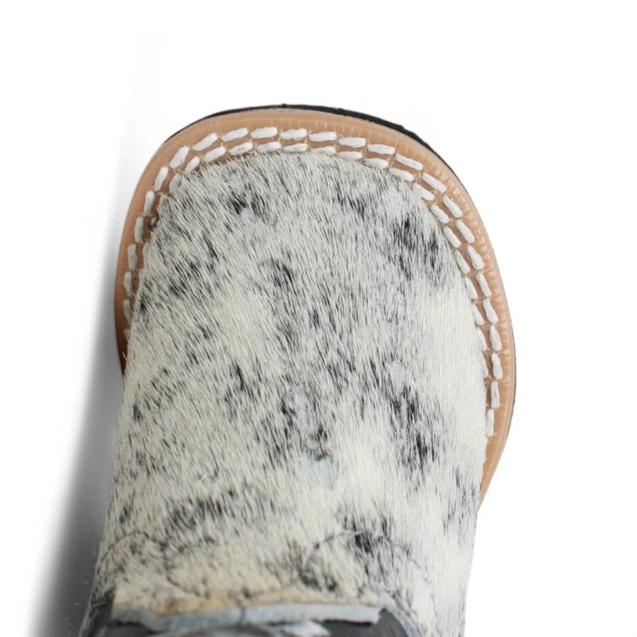 Tanner Mark Infant Leather Square Toe Boots Cow Hair TMI205344