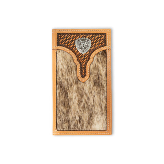 Ariat Calf Hair Basketweave Rodeo Wallet A3561648