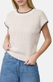 The Workshop Open Knit SS Sweater TW2111