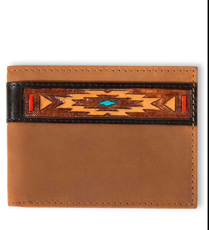 Ariat Bifold Style Wallet Southwestern
