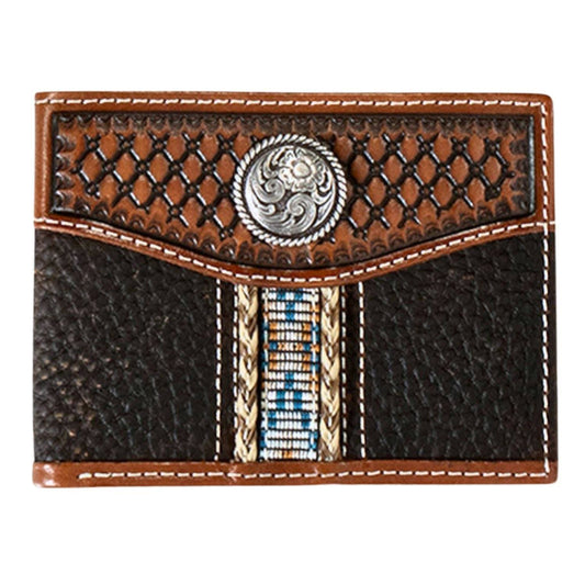 Ariat Woven Southwest Inlay Bifold Wallet