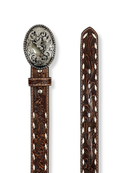 Ariat Boy's Floral Brown Belt