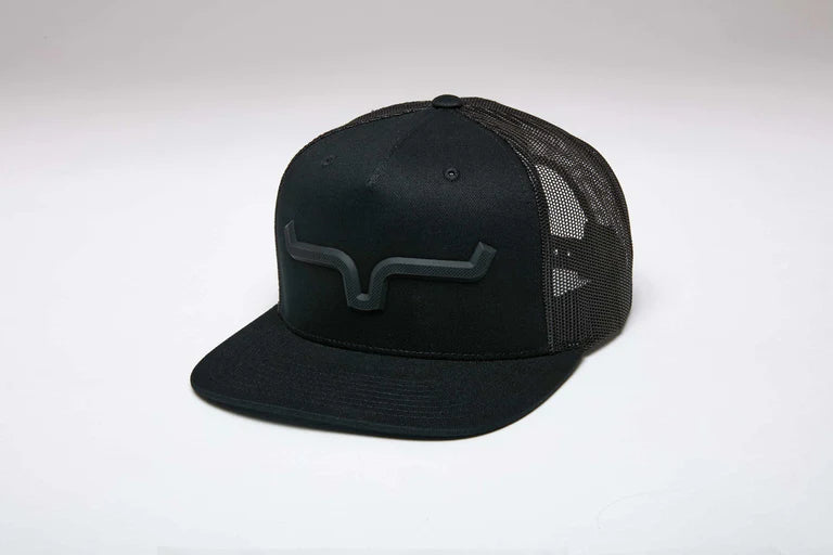 Kimes Ranch Black Super Charged Trucker Hat