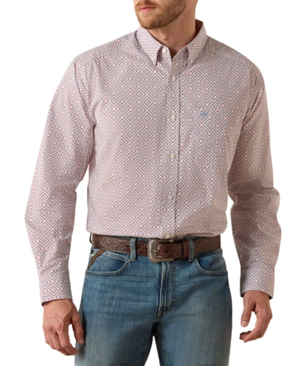 Ariat Men's Tiernan LS Shirt With Geo Print 10071609