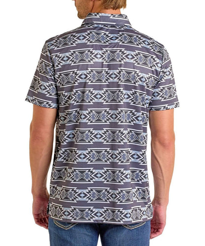 Rock&Roll Men’s Aztec Printed Polo