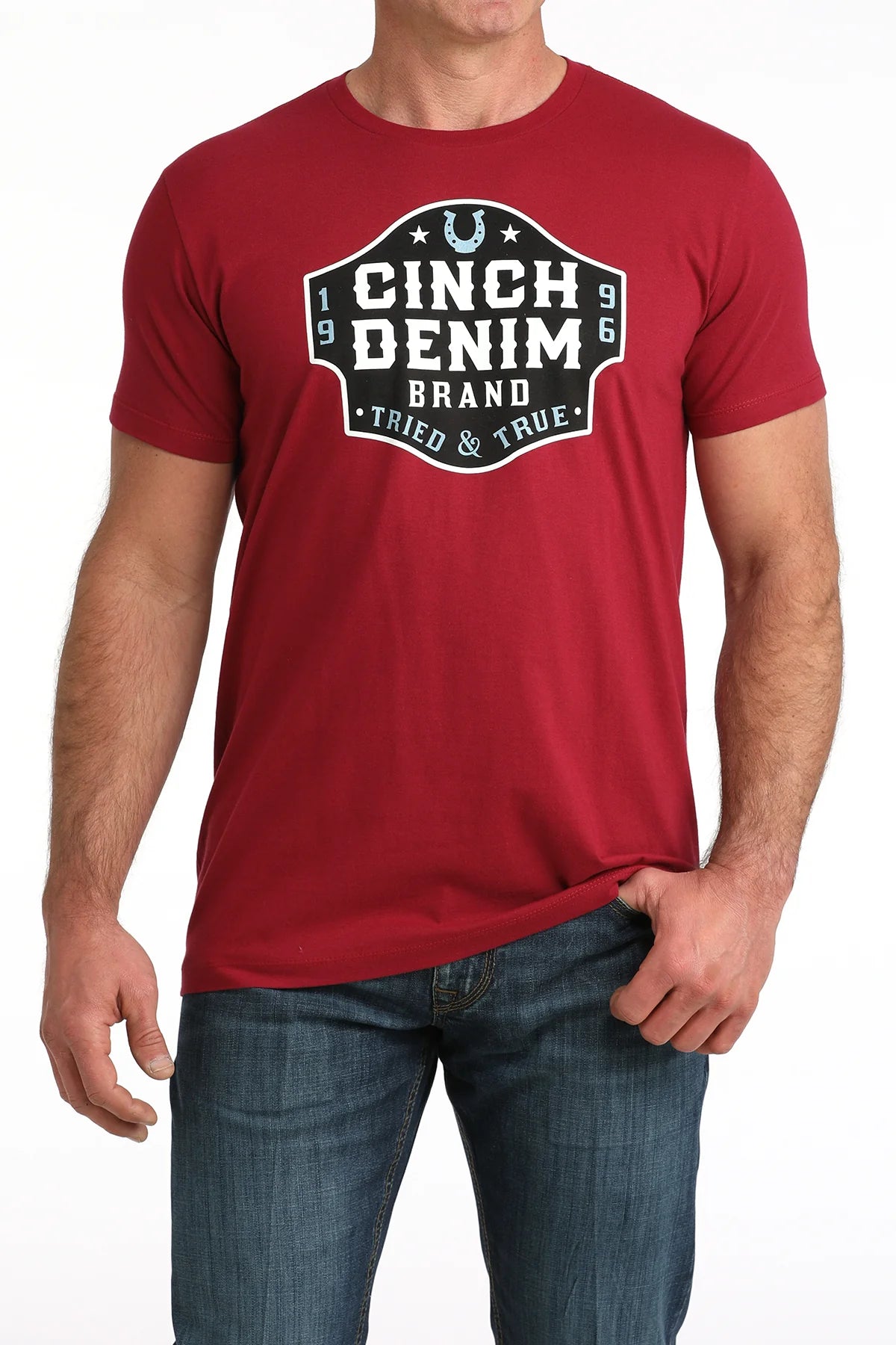 Cinch Men’s Red Graphic Tee MTT1690712