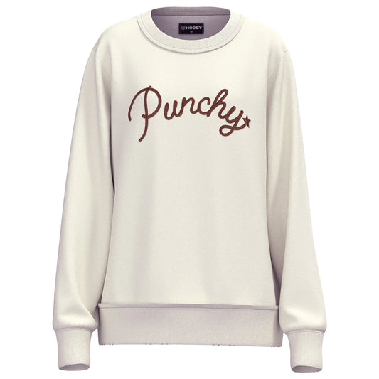 Hooey Ladies Stallion Crew Cream Punchy Crewneck Pullover PH1327CR