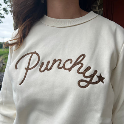 Hooey Ladies Stallion Crew Cream Punchy Crewneck Pullover PH1327CR