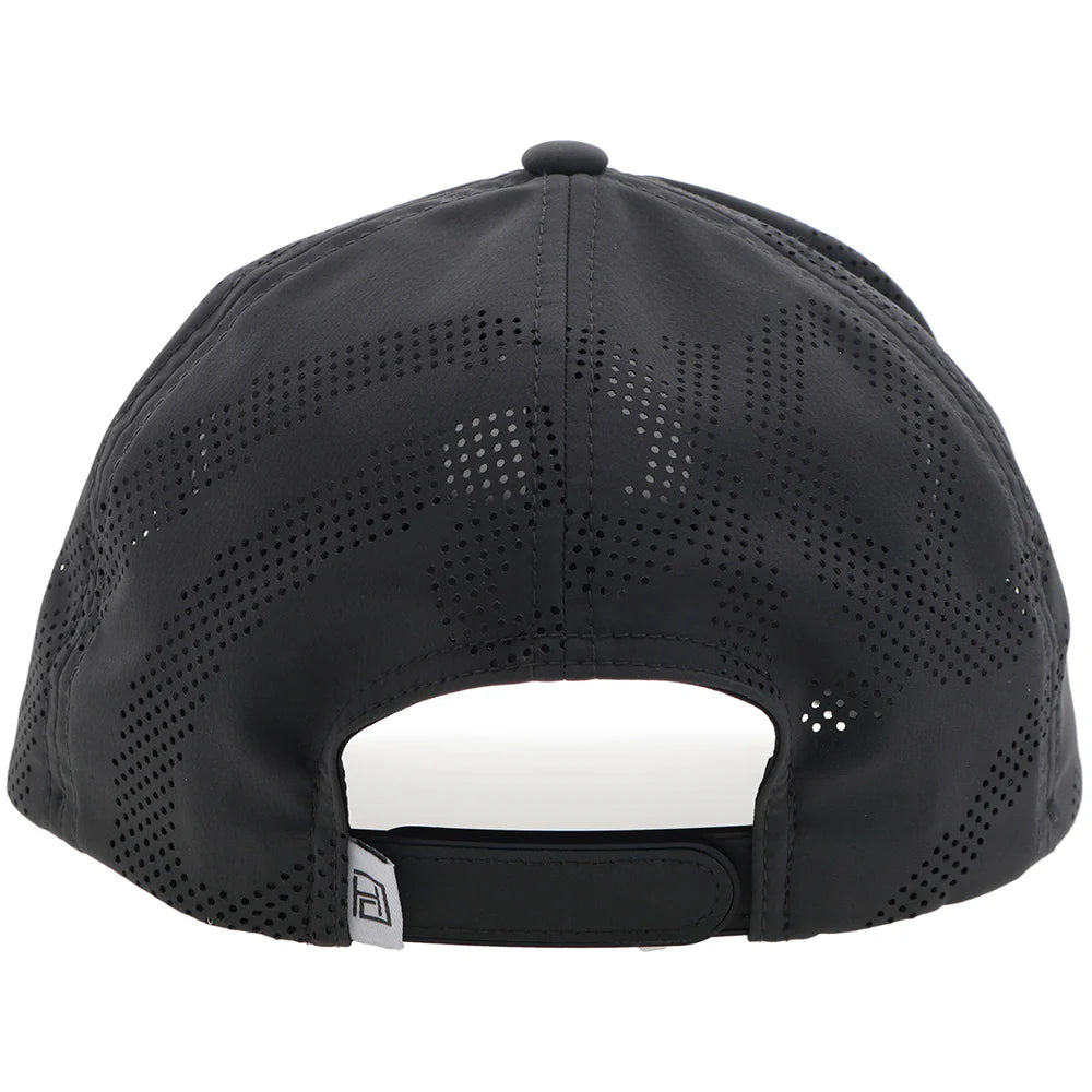 Hooey "Cowboy Golf" Hat Charcoal w/ Black & White Circle Patch