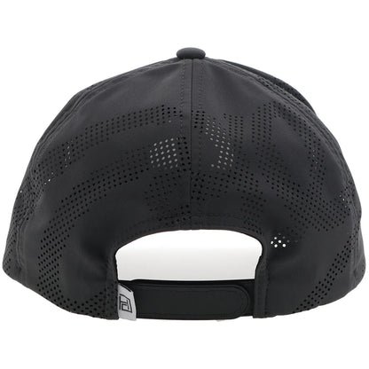Hooey "Cowboy Golf" Hat Charcoal w/ Black & White Circle Patch