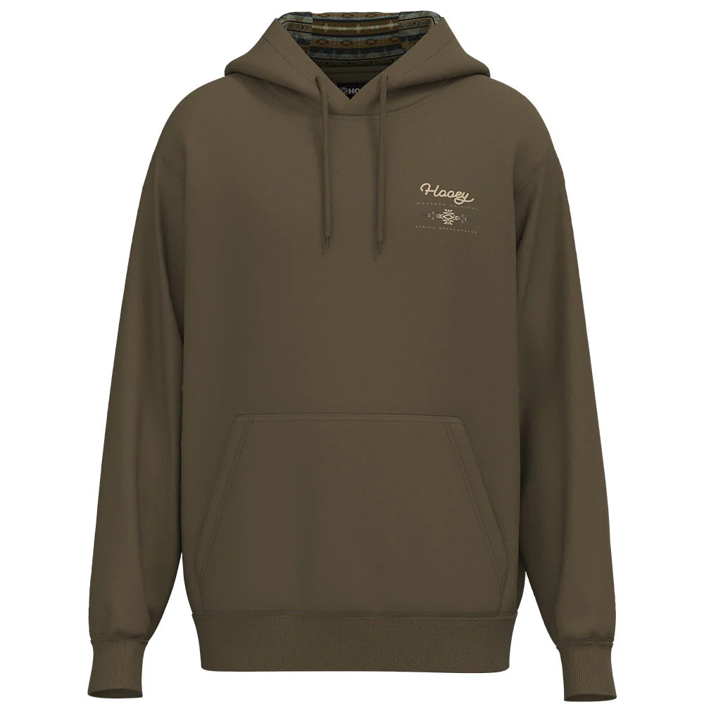 Hooey "Peyote" Brown W/Cream  Logo Hoody HH1378BR