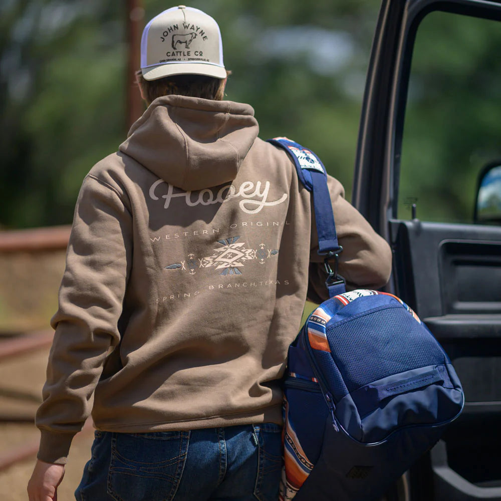 Hooey "Peyote" Brown W/Cream  Logo Hoody HH1378BR