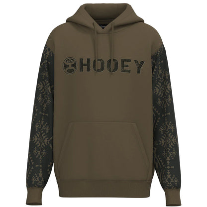 Hooey  "Legendary Hoody" Brown W/Aztec On Sleeves HH1333BRAZ