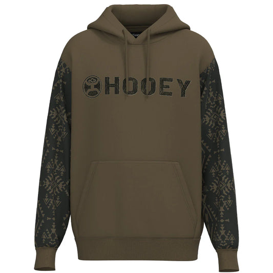 Hooey  "Legendary Hoody" Brown W/Aztec On Sleeves HH1333BRAZ