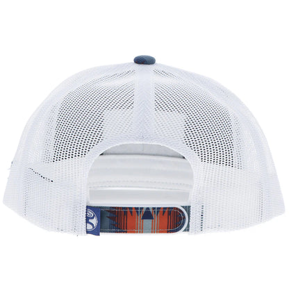 Hooey "DOC" Hat Navy/White Aztec w/ Rectangle Patch 2502T-NVWH