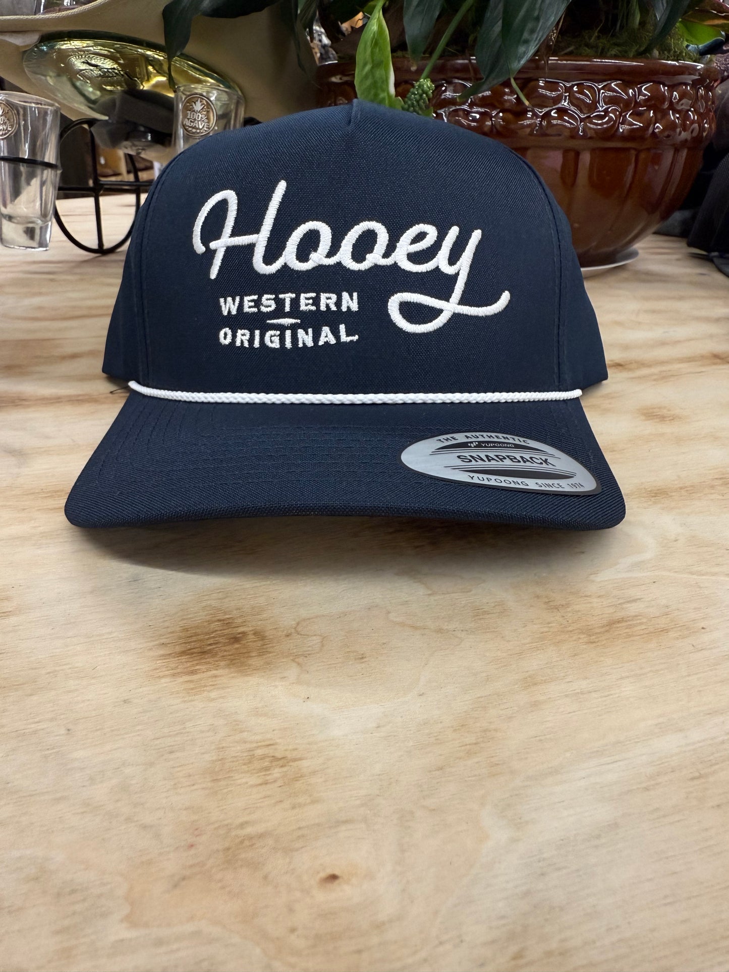 Hooey OG Navy 5 Panel Trucker With White Stitching Men’s Hat