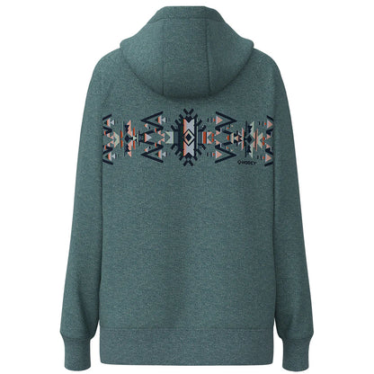 Hooey Ladies "Legendary Polar Fleece" Blue W/Aztec Hoody HH1352BL