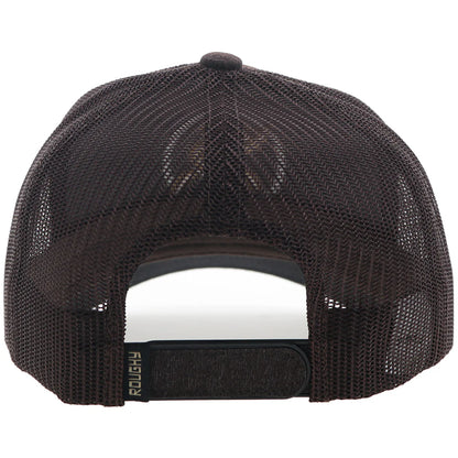 HOOEY "STRAP" ROUGHY HAT BROWN W/TAN & WHITE LOGO
