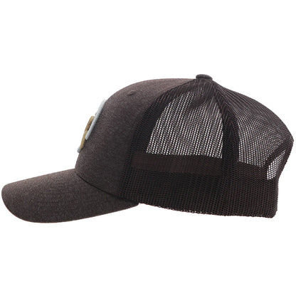 HOOEY "STRAP" ROUGHY HAT BROWN W/TAN & WHITE LOGO