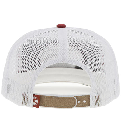 HOOEY "PUNCHY" HAT TAN/WHITE W/BLUE/ RUST & WHITE PATCH