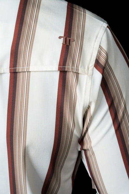 The Tristan In Brown Short Sleeve Snap FPS1026049